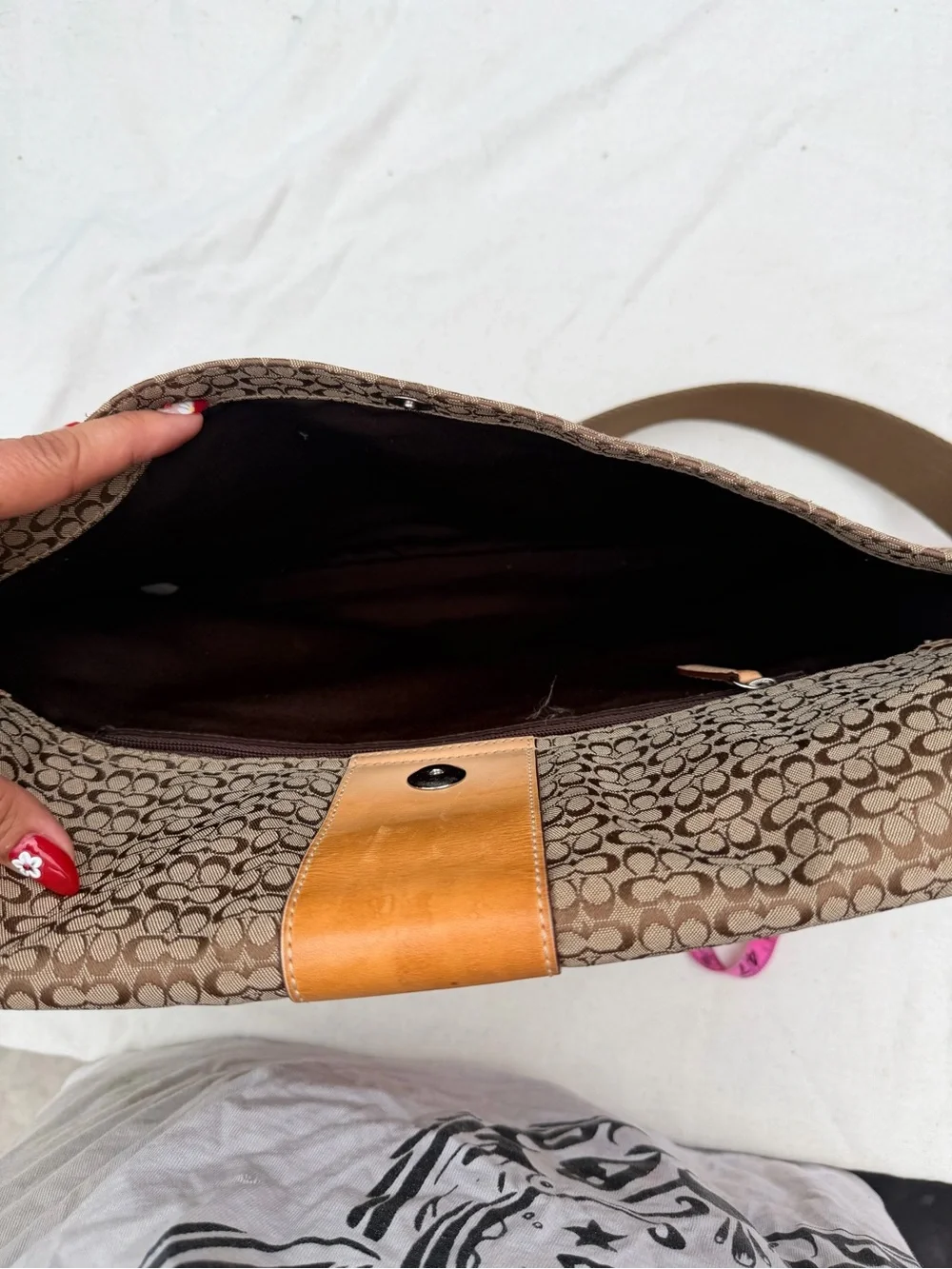 Vintage Coach Hudson signature messenger bag